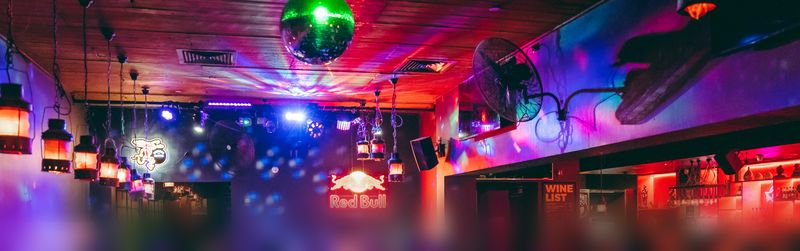Disco ball, lanterns and a full dance floor at Asian Beer Cafe