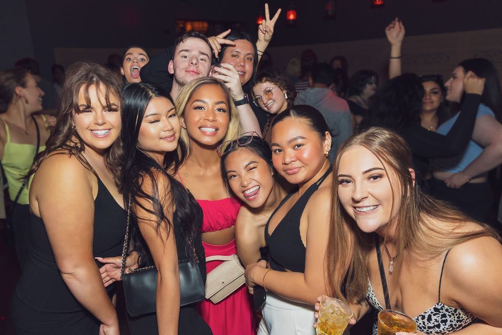Friends on a night out