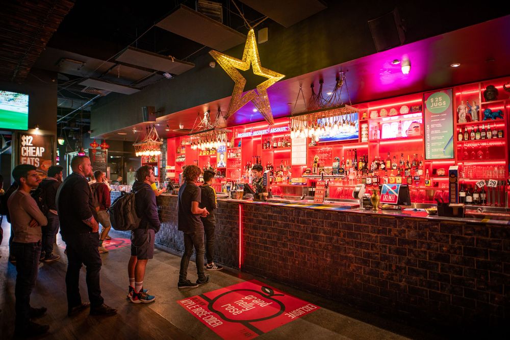 The bar and dining room at Asian Beer Cafe