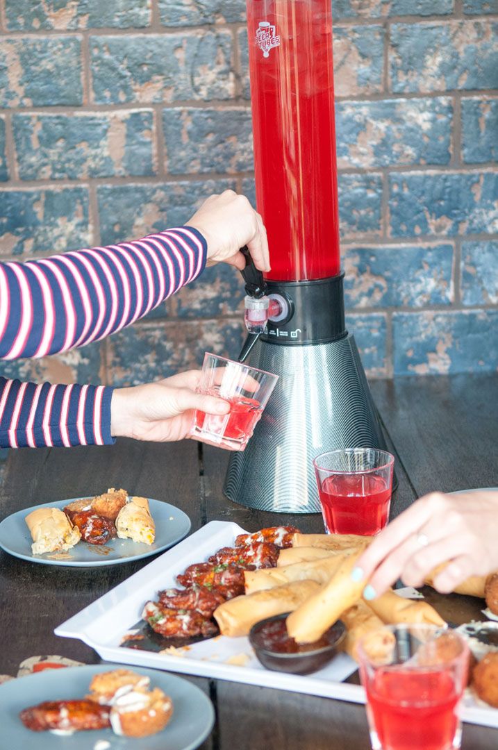 A party platter and drinks