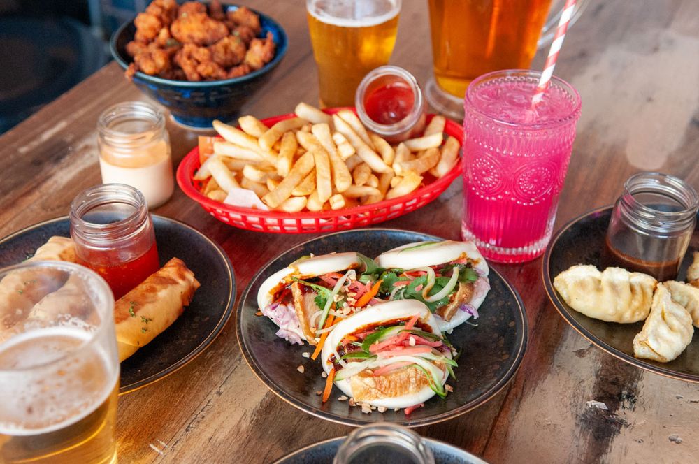Burgers, fries and cocktails